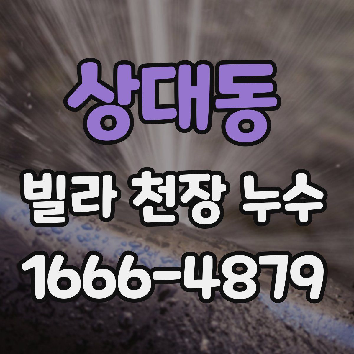 상대동 빌라 천장 누수