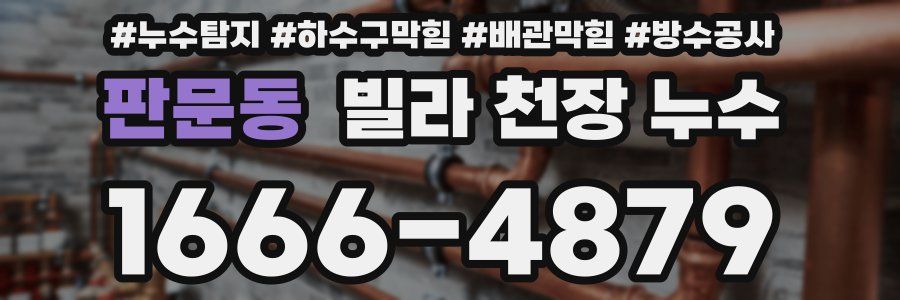 판문동 빌라 천장 누수