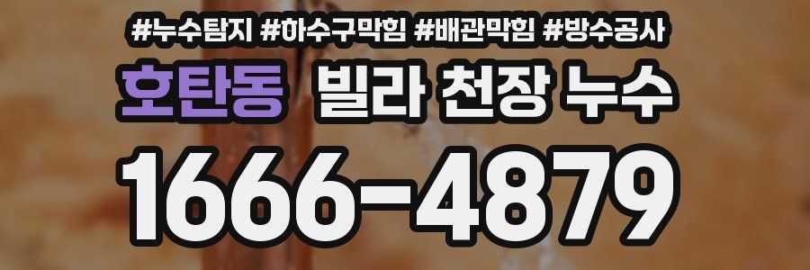 호탄동 빌라 천장 누수