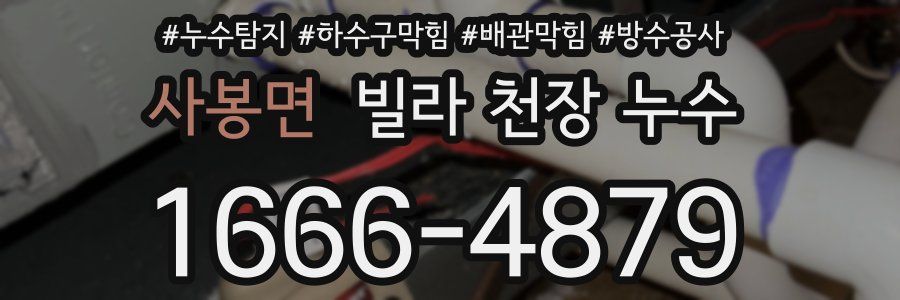 사봉면 빌라 천장 누수