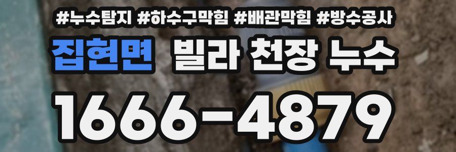 집현면 빌라 천장 누수