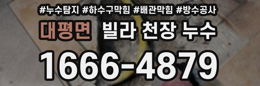 대평면 빌라 천장 누수