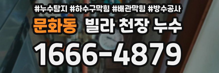 문화동 빌라 천장 누수