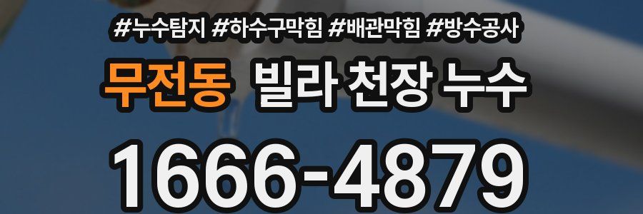 무전동 빌라 천장 누수