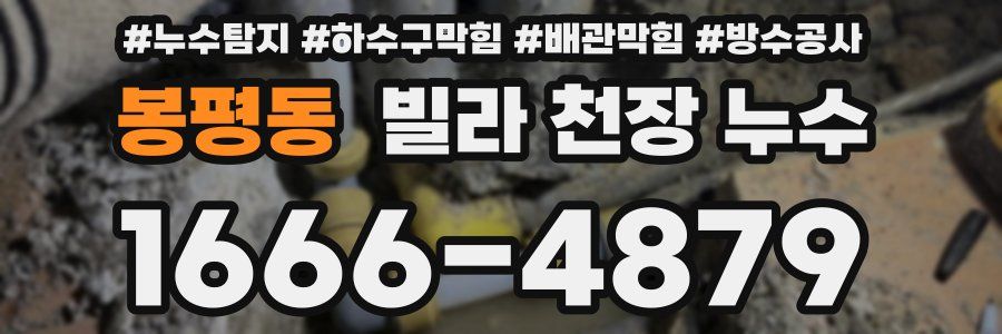 봉평동 빌라 천장 누수