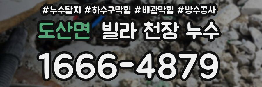 도산면 빌라 천장 누수