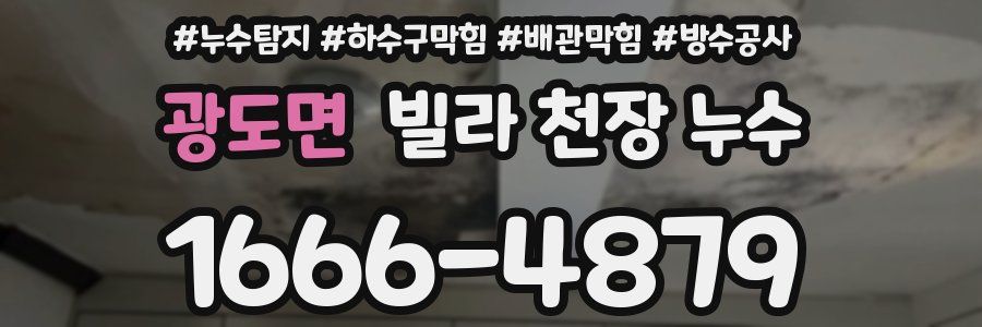광도면 빌라 천장 누수