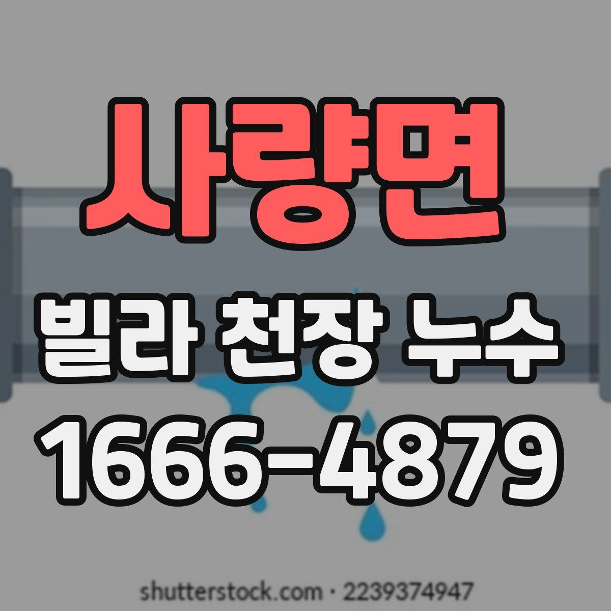 사량면 빌라 천장 누수