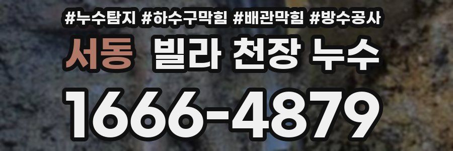 서동 빌라 천장 누수