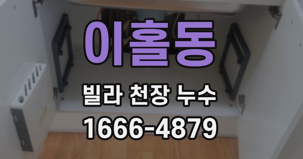 이홀동 빌라 천장 누수