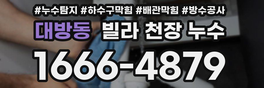 대방동 빌라 천장 누수