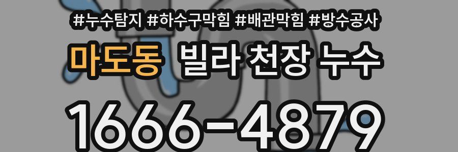 마도동 빌라 천장 누수