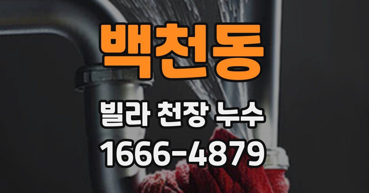 백천동 빌라 천장 누수