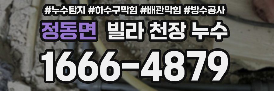 정동면 빌라 천장 누수