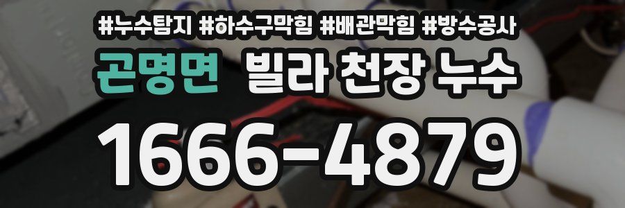 곤명면 빌라 천장 누수