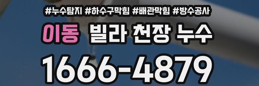 이동 빌라 천장 누수
