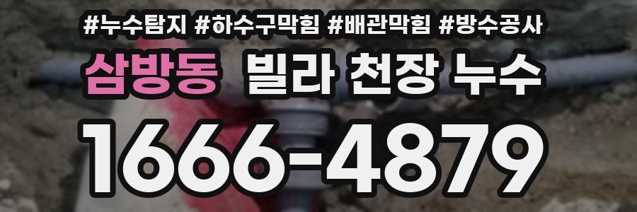 삼방동 빌라 천장 누수