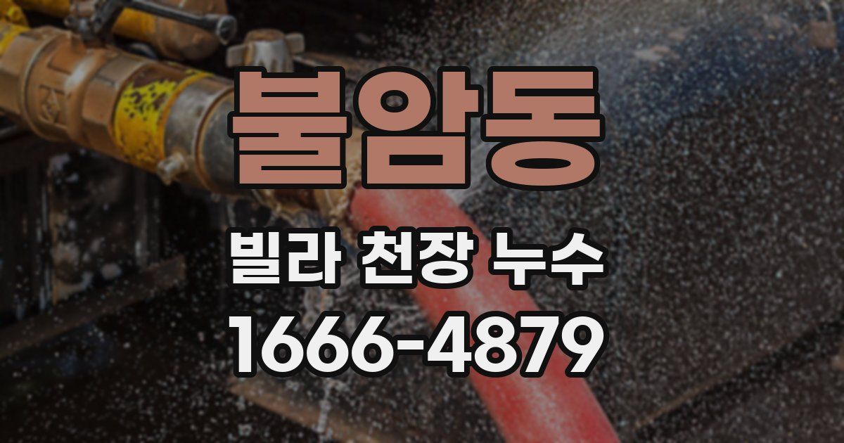 불암동 빌라 천장 누수