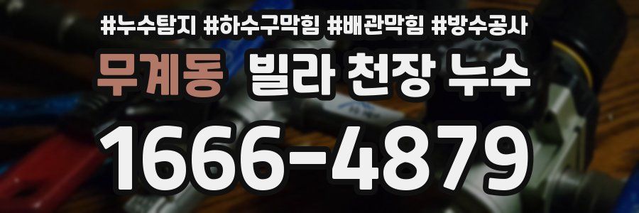 무계동 빌라 천장 누수