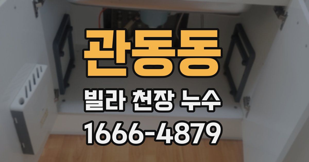 관동동 빌라 천장 누수