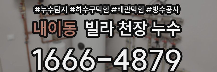 내이동 빌라 천장 누수