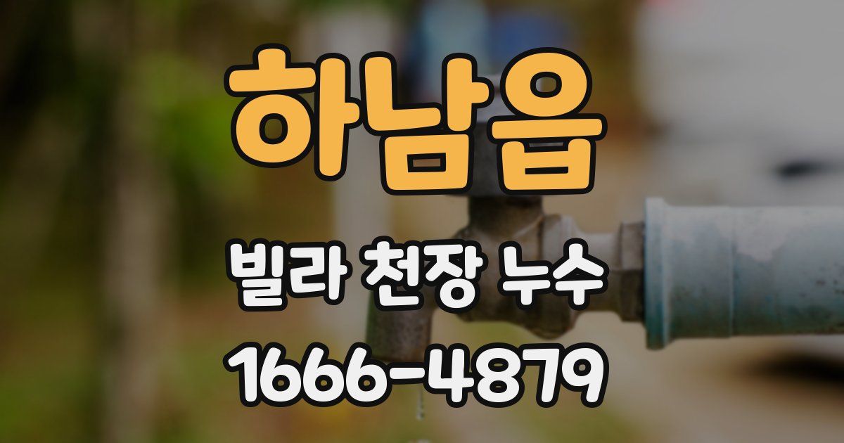 하남읍 빌라 천장 누수