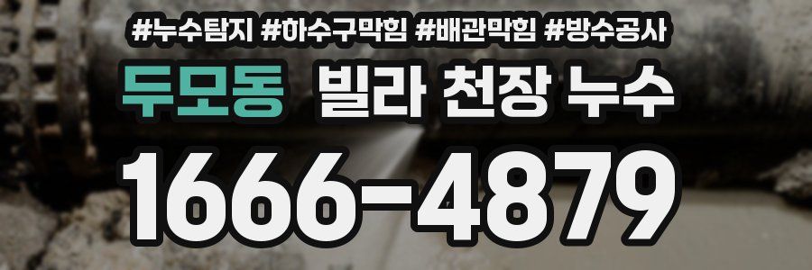 두모동 빌라 천장 누수