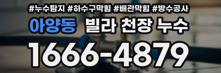 아양동 빌라 천장 누수