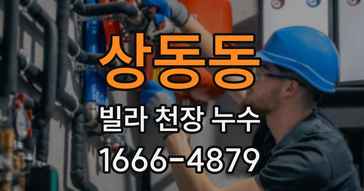 상동동 빌라 천장 누수