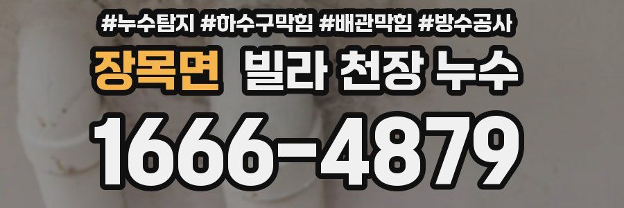 장목면 빌라 천장 누수