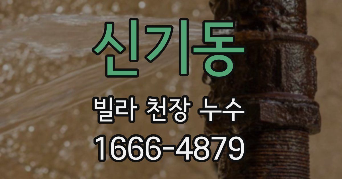 신기동 빌라 천장 누수