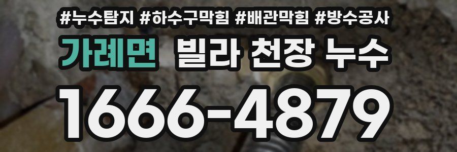 가례면 빌라 천장 누수