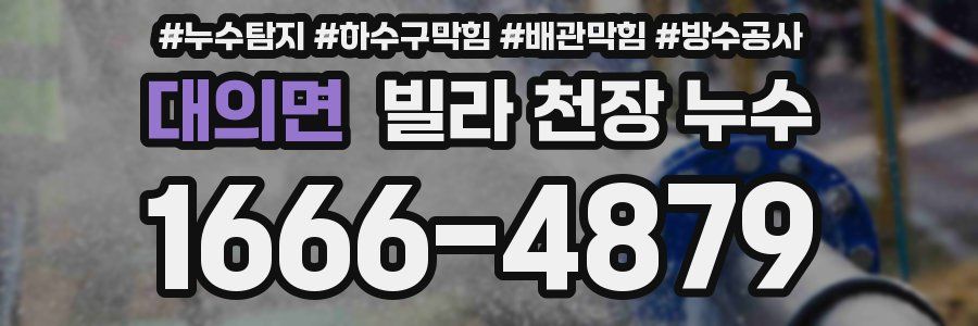 대의면 빌라 천장 누수
