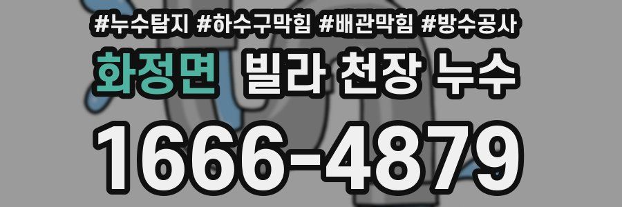 화정면 빌라 천장 누수