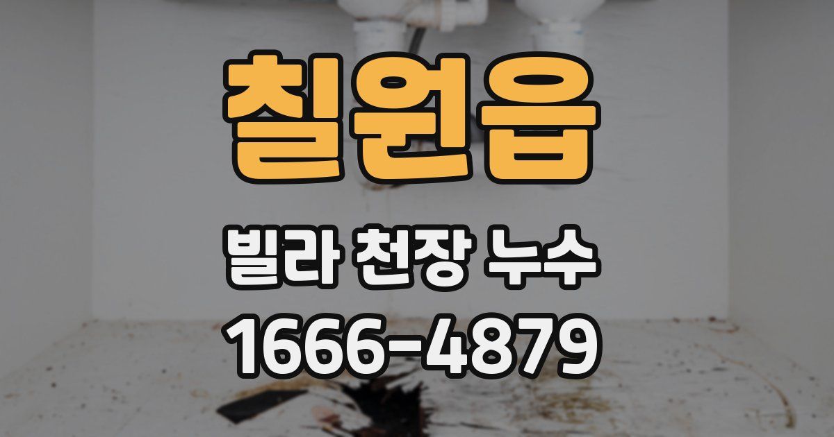 칠원읍 빌라 천장 누수