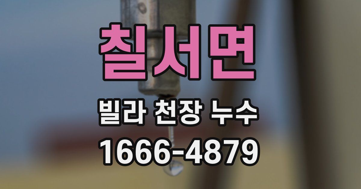 칠서면 빌라 천장 누수