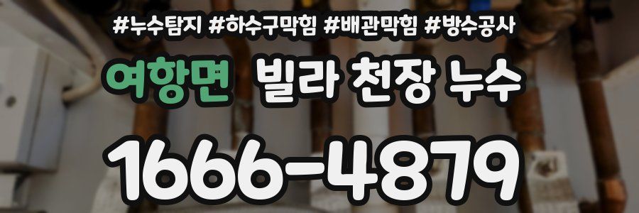 여항면 빌라 천장 누수