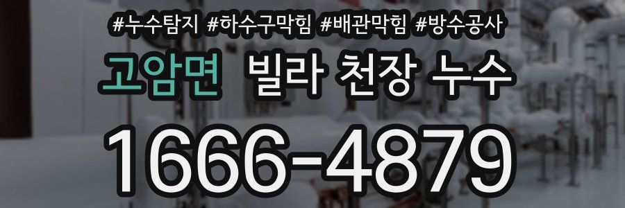 고암면 빌라 천장 누수