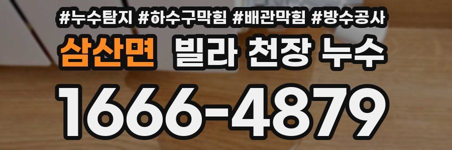 삼산면 빌라 천장 누수