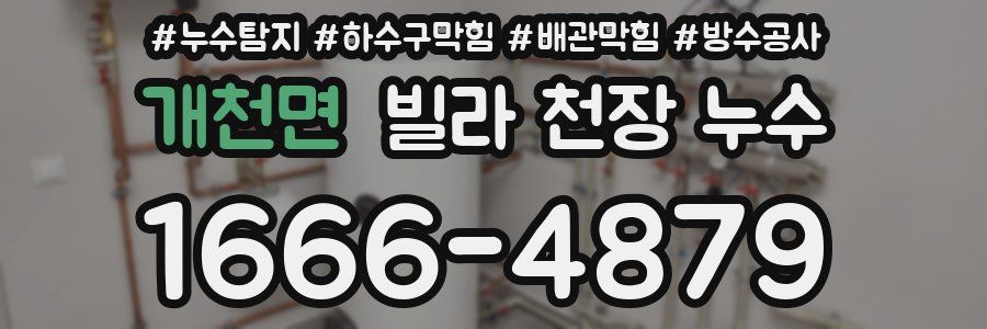 개천면 빌라 천장 누수