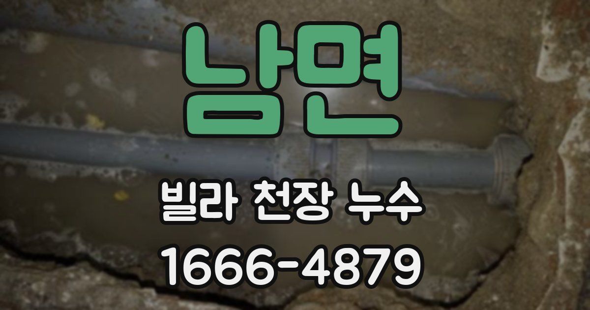 남면 빌라 천장 누수