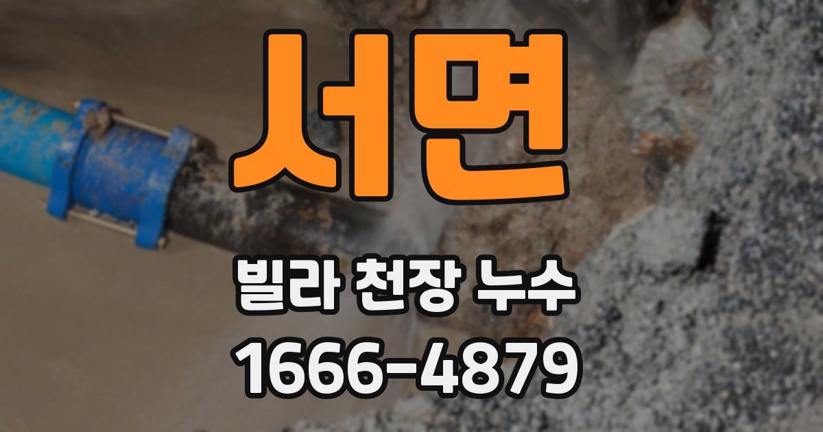 서면 빌라 천장 누수
