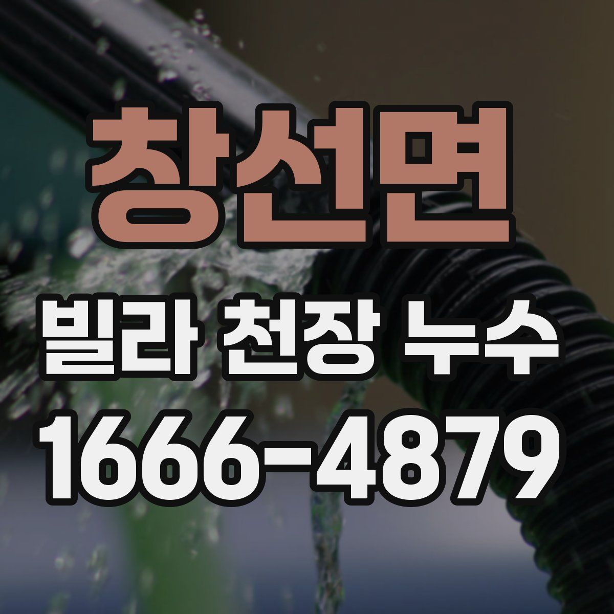 창선면 빌라 천장 누수