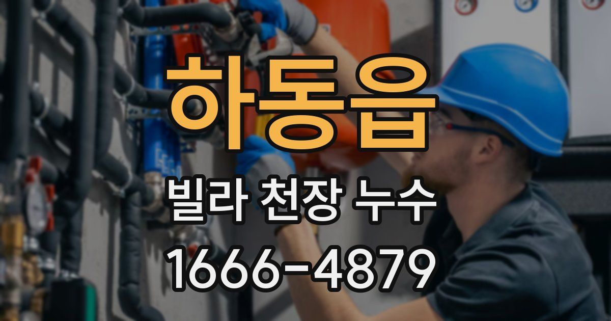 하동읍 빌라 천장 누수