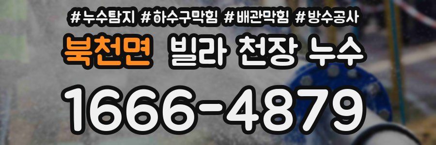 북천면 빌라 천장 누수