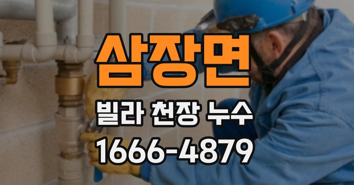 삼장면 빌라 천장 누수