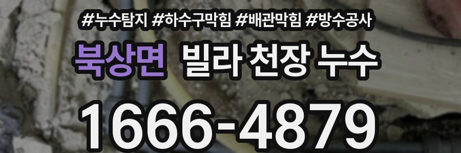 북상면 빌라 천장 누수