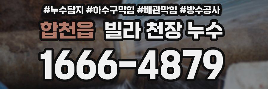 합천읍 빌라 천장 누수