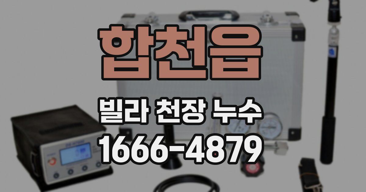 합천읍 빌라 천장 누수
