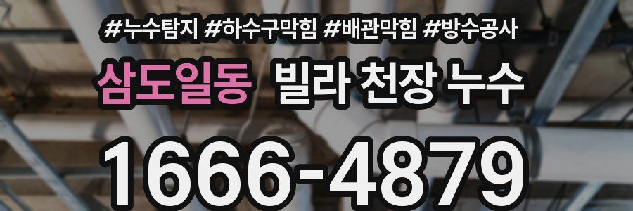 삼도일동 빌라 천장 누수